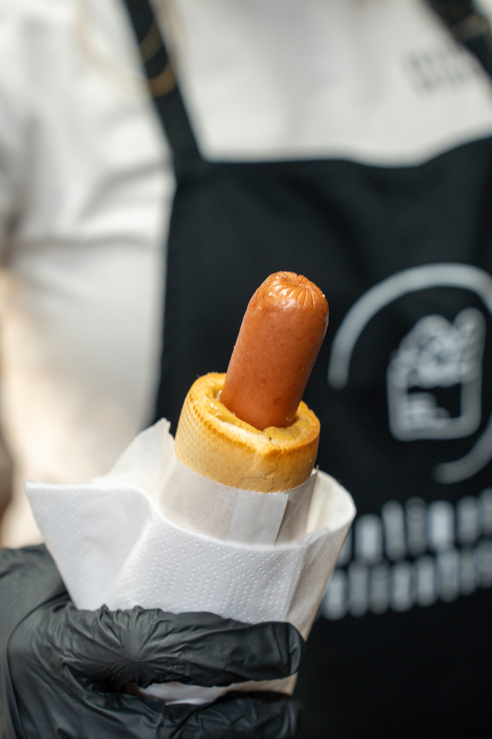 Hotdog in a cone bun